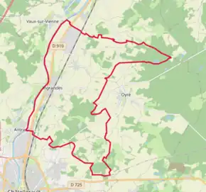 Poziția localității Ingrandes