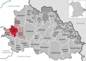 Poziția localității Innernzell