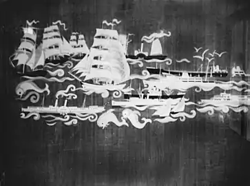 Intarsia din partea dreaptă a salonului(foto a/n)