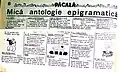 Revista „Pǎcalǎ” - „Antologie epigramaticǎ” - Ion Pena alǎturi de Ion Luca Caragiale, Pǎstorel Teodoreanu, Cincinat Pavelescu și alți epigramiști emblematici.