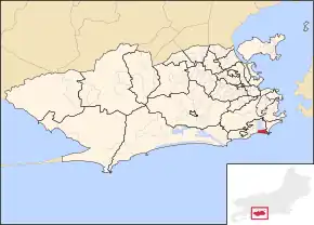 Poziția localității Ipanema