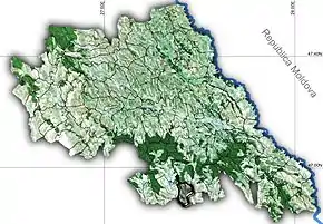 Amplasarea în cadrul județului