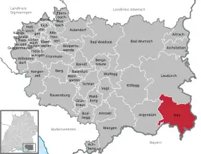 Poziția localității Isny im Allgäu