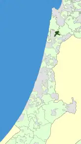 Poziția localității Consiliul regional Alona