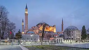 Hagia Sophia noaptea.