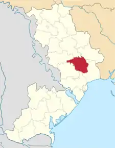 Poziția localității Ivanivka