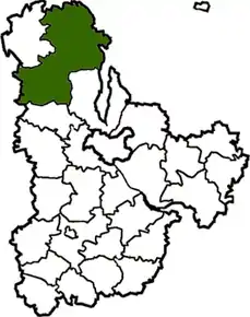 Poziția localității Ivankiv