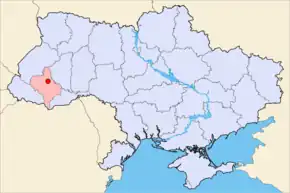 Poziția localității Ivano-Frankivsk