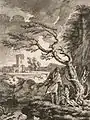 J. Vernet (gravată de P. Ozann). Pescar prins de vânt. 1770-80s. Colecție privată, Rusia