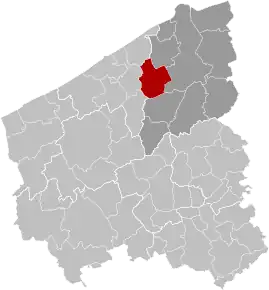 Jabbeke în Provincia Flandra de Vest