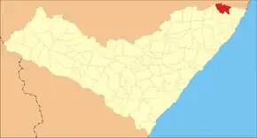 Poziția localității Jacuípe