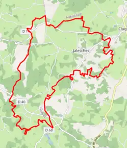 Poziția localității Jalesches