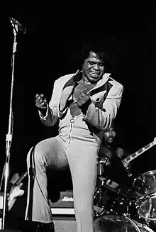 James Brown performing in Hamburg, Germany, February 1973