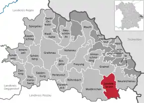 Poziția localității Jandelsbrunn