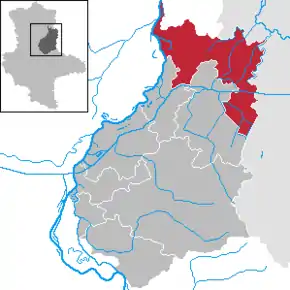 Poziția localității Jerichow