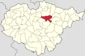 Poziția localității Rona