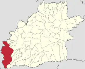 Localizare în cadrul județului