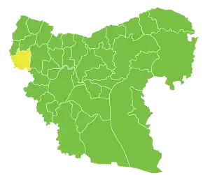 Jindires este centrul administratival nahiei Jindires