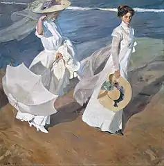 Plimbare pe plajă sau Paseo a orillas del mar, 1909. Sorolla Museum⁠(d), Madrid
