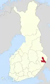 Poziția localității Joensuu