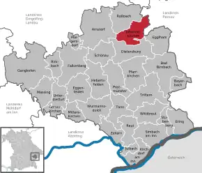 Poziția localității Johanniskirchen