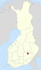 Poziția localității Joroinen