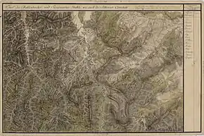 Căpâlna în Harta Iosefină a Transilvaniei, 1769-1773