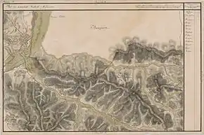 Supuru de Sus în Harta Iosefină a Transilvaniei