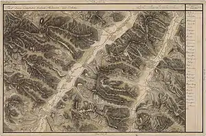 Chendrea în Harta Iosefină a Transilvaniei, 1769-1773