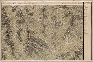 Iclod pe Harta Iosefină a Transilvaniei, 1769-1773(Click pentru imagine interactivă)