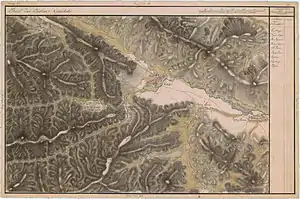 Florești (în partea dreaptă) pe Harta Iosefină a Transilvaniei, 1769-1773(Click pentru imagine interactivă)