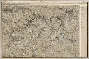 Lacu pe Harta Iosefină a Transilvaniei, 1769-1773.