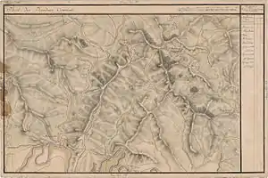 Papiu Ilarian pe Harta Iosefină a Tansilvaniei, 1769-73