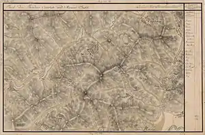 Petea pe Harta Iosefină a Transilvaniei, 1769-73