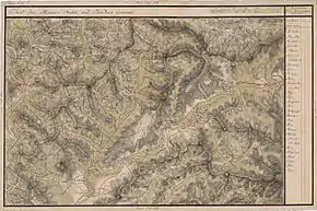 Maia pe Harta Iosefină a Transilvaniei, 1769-73
