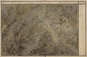 Jina în Harta Iosefină a Transilvaniei, 1769-1773.(Click pentru imagine interactivă)