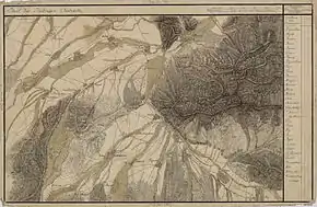 Zăvoi în Harta Iosefină a Transilvaniei, 1769-1773