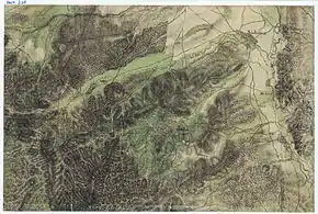 Mohu în Harta Iosefină a Transilvaniei, 1769-73(Click pentru imagine interactivă)