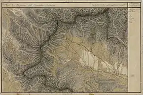Perșani în Harta Iosefină a Transilvaniei, 1769-73(Click pentru imagine interactivă)