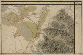 Teliu în Harta Iosefină a Transilvaniei, 1769-73(Click pentru imagine interactivă)