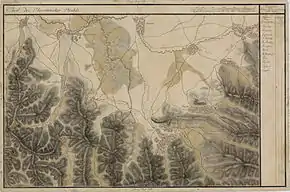 Boroșneu Mic pe Harta Iosefină a Transilvaniei, 1769-1773