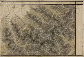 Săcele în Harta Iosefină a Transilvaniei, 1769-1773