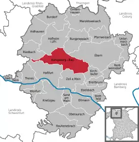 Poziția localității Königsberg in Bayern