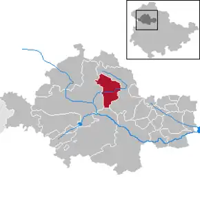 Poziția localității Körner