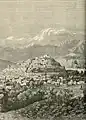 Gravura din Kabul de către un artist italian, 1885