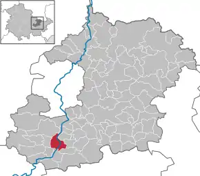 Poziția localității Kahla