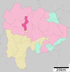 Poziția localității Kai, Yamanashi