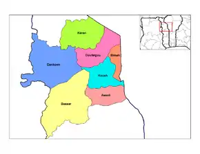 Prefecturile regiunii