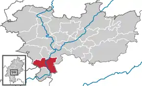 Poziția localității Karben