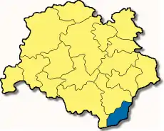 Poziția  Karlsfeld pe harta districtului Dachau